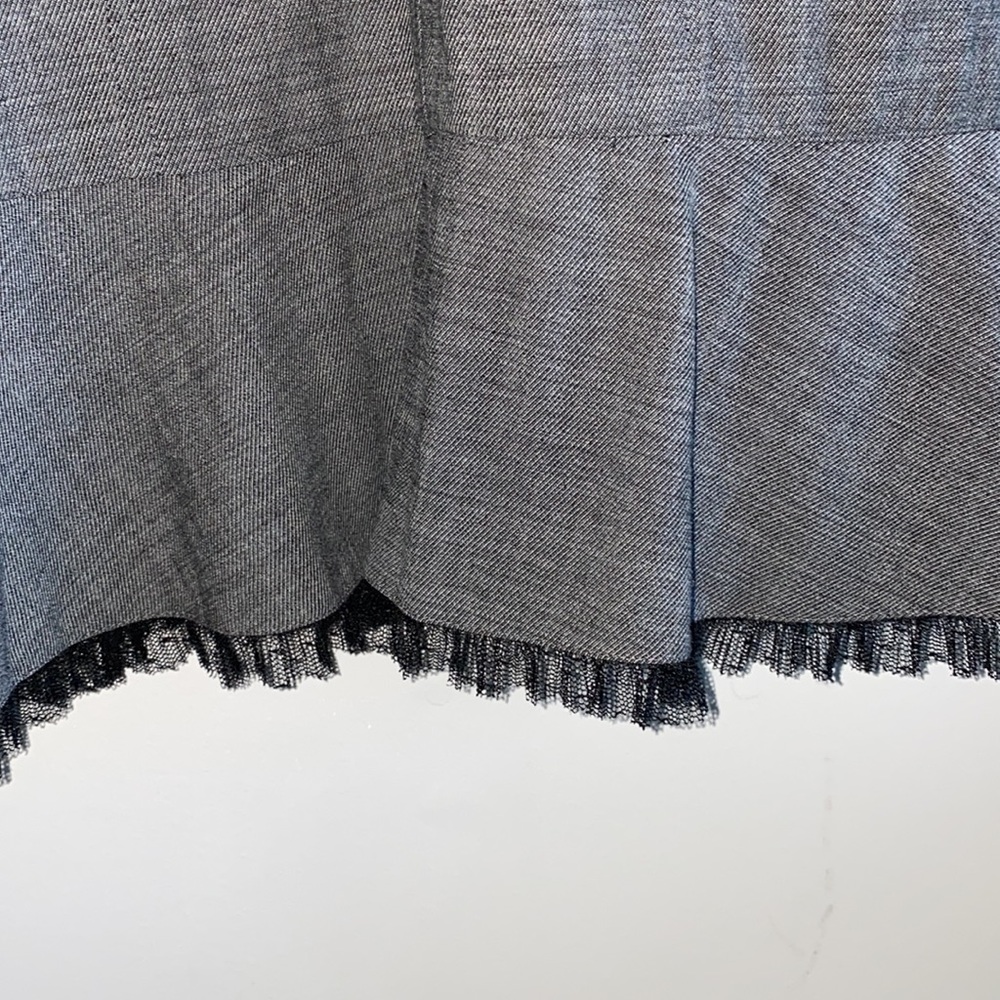 Sunny Choi gray bow front ruffle hem dress - Picture 3 of 9
